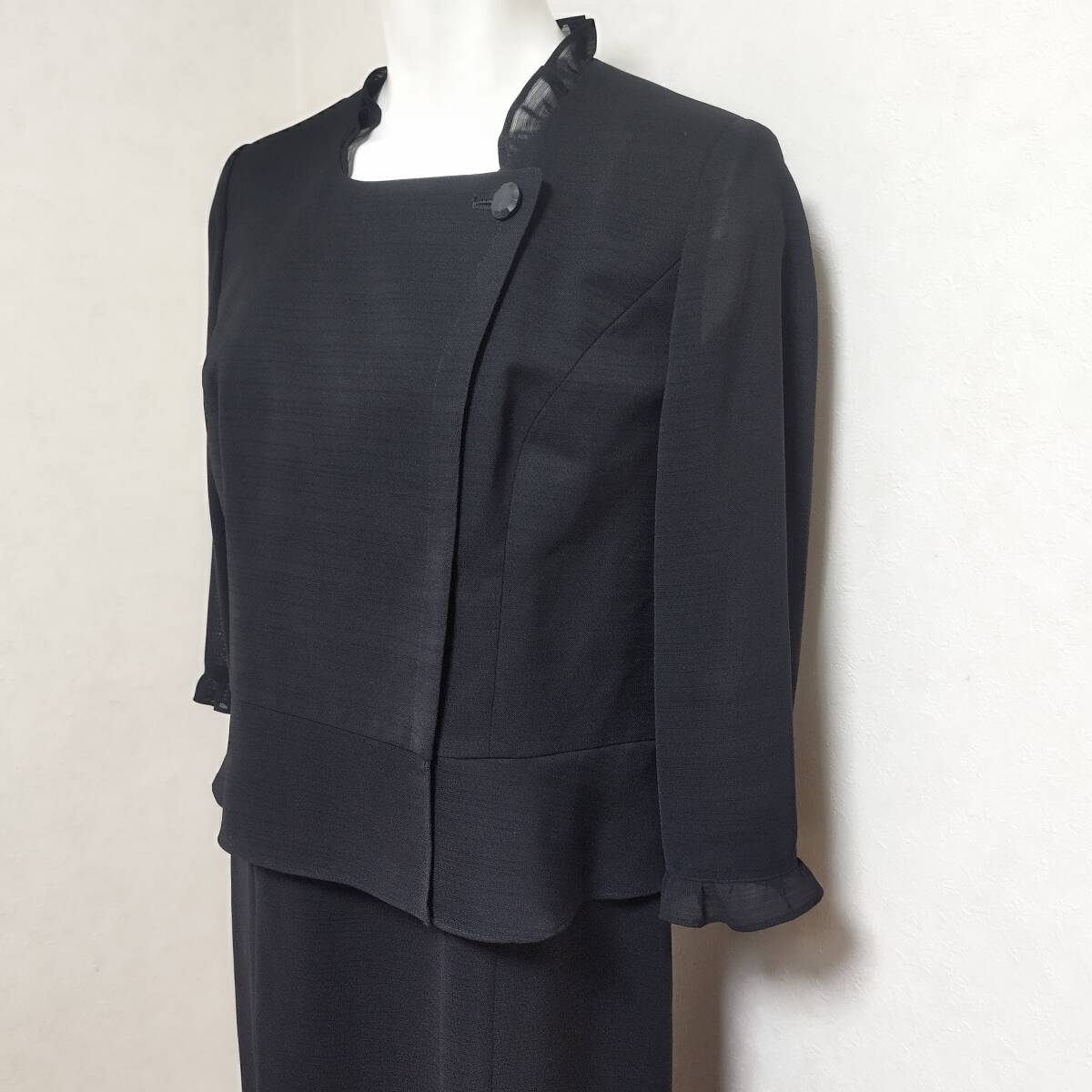 超美品 Lサイズ11 D'REREAD-af 東京ソワール 高級 春夏 ブラック 超美品 Lサイズ11 D'REREAD-af 東京ソワール 高級 春夏 ブラック