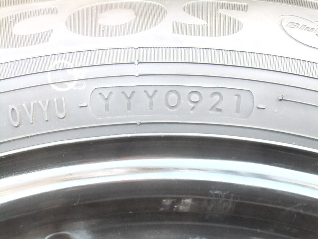 トヨタ純正ホイール NHP10 アクア ヴィッツ iQ スペイド ポルテ 5.5J 100 +45 2021年製 ECOS ES31 175/65R15 4本 C02の画像7