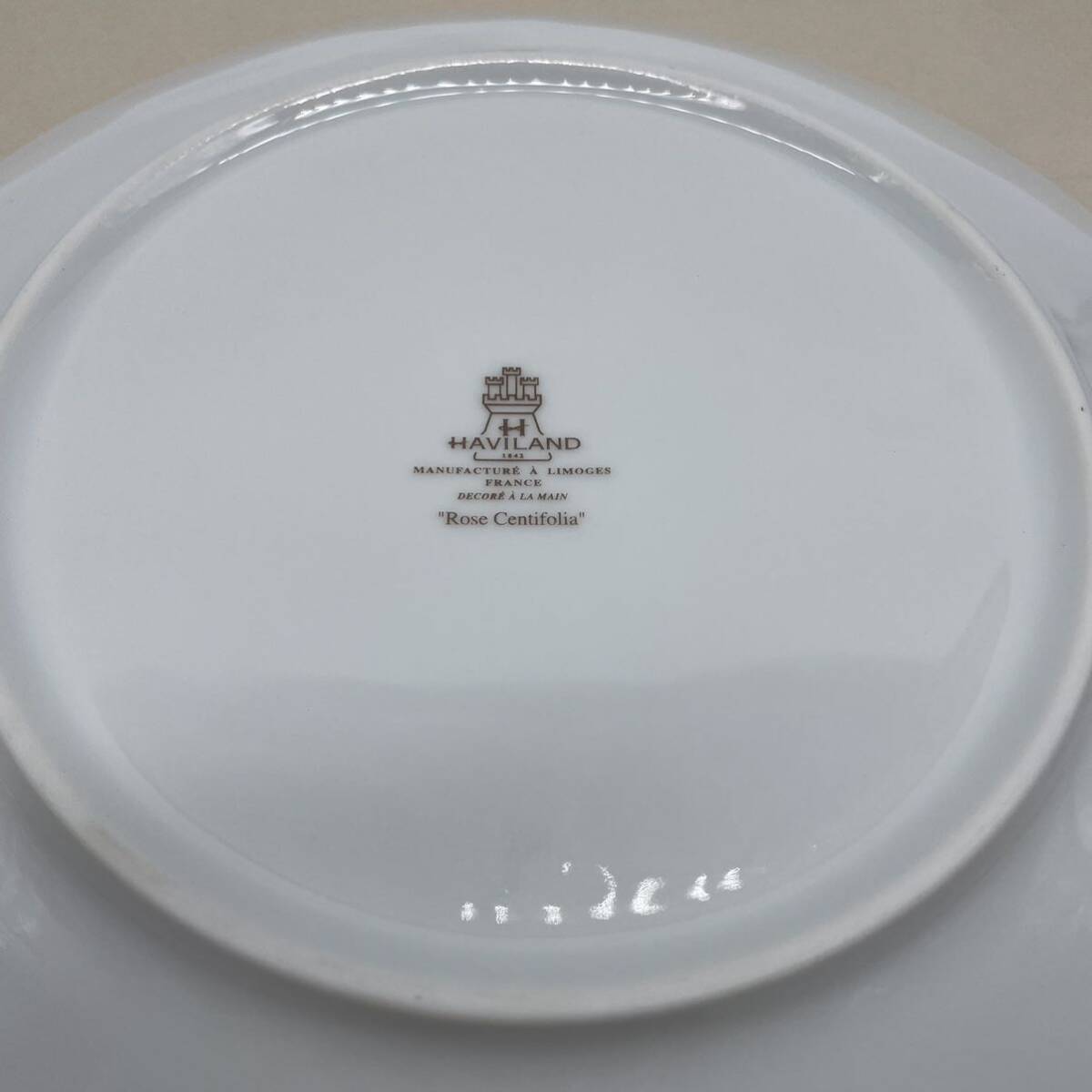 T51 洋食器 HAVILAND LIMOGES FRANCE アビランド フランス 皿 バラ柄 新品 現状品 の画像6