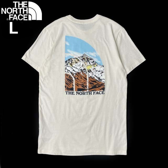 売切り【正規新品】THE NORTH FACE◆S/S GRAPHIC INJECTION TEE 半袖 Tシャツ US限定 ビッグロゴ グラフィック 上質(L)白 180902-15_画像3