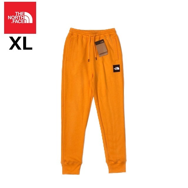 売切り【正規新品】THE NORTH FACE◆BOX NSE JOGGER ジョガーパンツ ロング US限定 ボックスロゴ 裏起毛 アウトドア(XL)オレンジ 190110-5_画像3