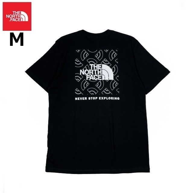 売切り【正規新品】THE NORTH FACE◆S/S BOX NSE TEE 半袖 Tシャツ US限定 ボックスロゴ グラフィック 男女兼用 キャンプ(M)黒 180902-15_画像3