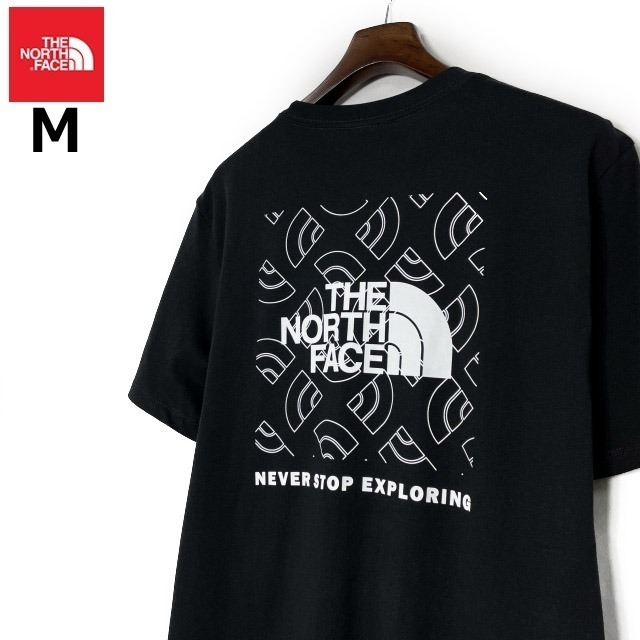 売切り【正規新品】THE NORTH FACE◆S/S BOX NSE TEE 半袖 Tシャツ US限定 ボックスロゴ グラフィック 男女兼用 キャンプ(M)黒 180902-15_画像2