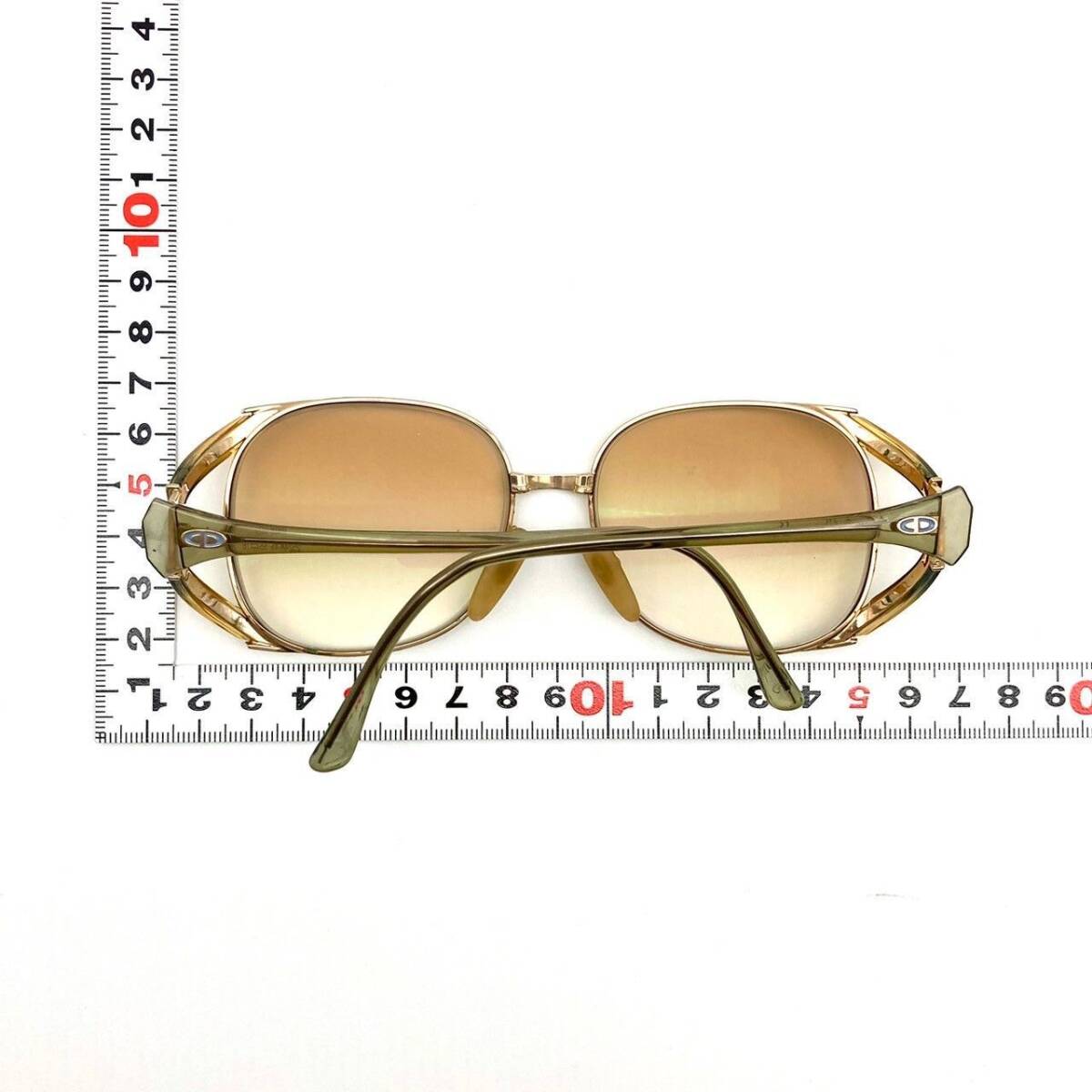  Christian Dior glasses round o small ru Brown 60416