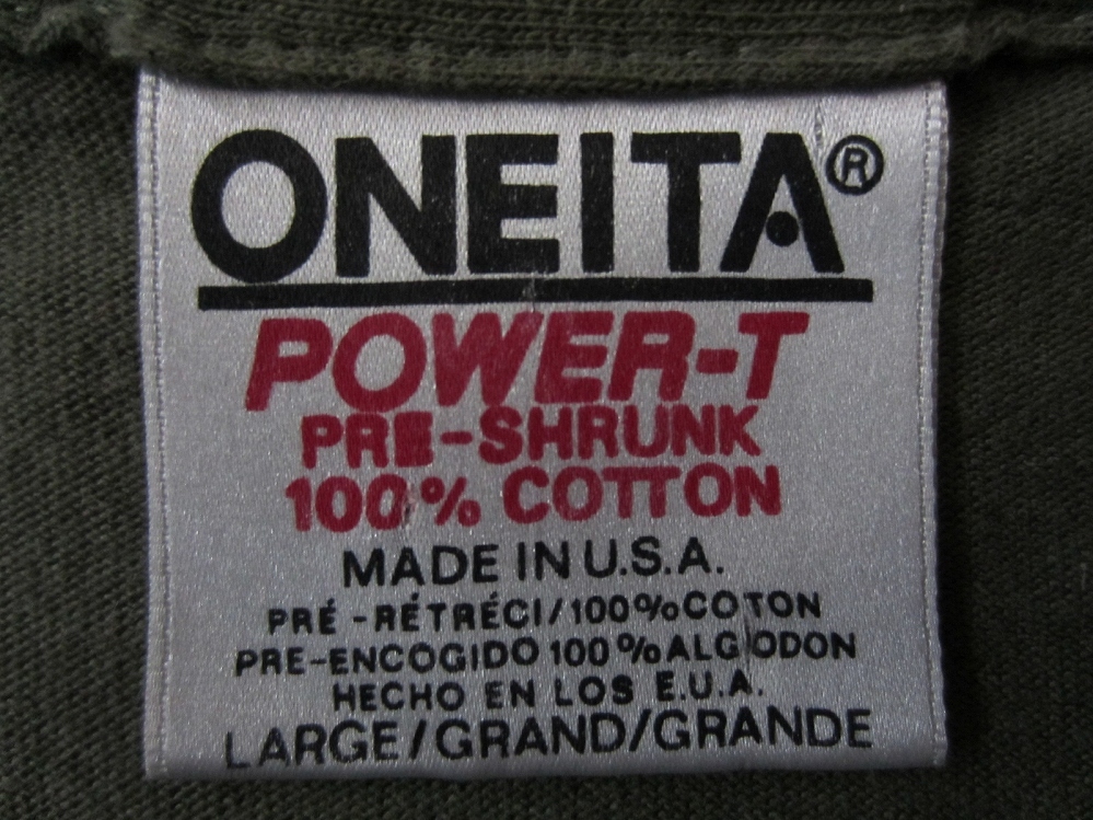 特別セーフ 旧ONEITA SKATEBOARDS THINK USA製 90's Tシャツ シンク L ウエア