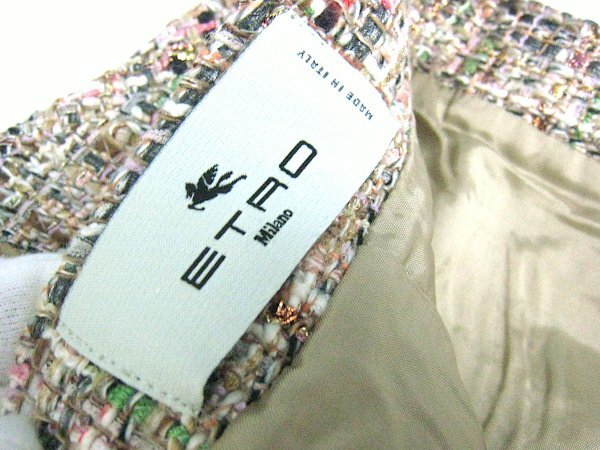 ★M38★ETRO エトロ ツィードスカート★の画像7