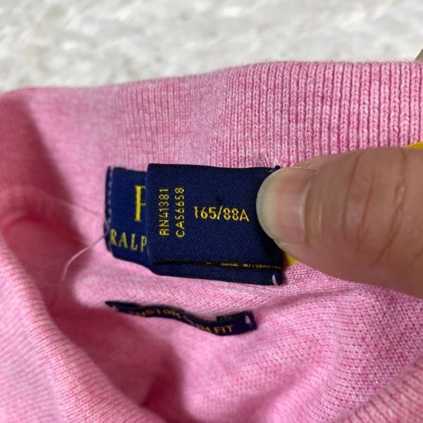 POLO RALPH LAUREN рубашка-поло с коротким рукавом розовый Polo Ralph Lauren one отметка . хлопок 100% XS B5769