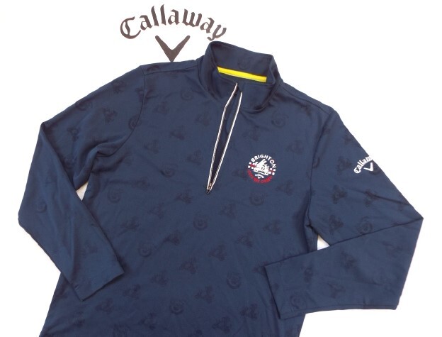 ★美品★Callaway キャロウェイ / BRIGHTON エンボス ハーフジップシャツ / サイズＬ_画像7