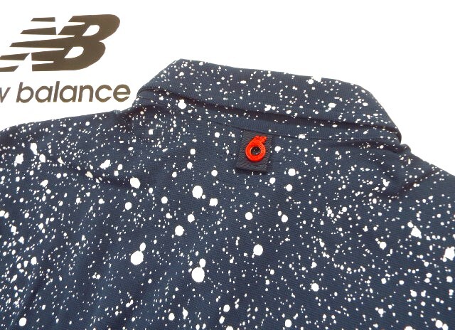 ★美品★New Balance golf ニューバランス ゴルフ / NB ペイントデザイン プルオーバーシャツ / サイズ５の画像5