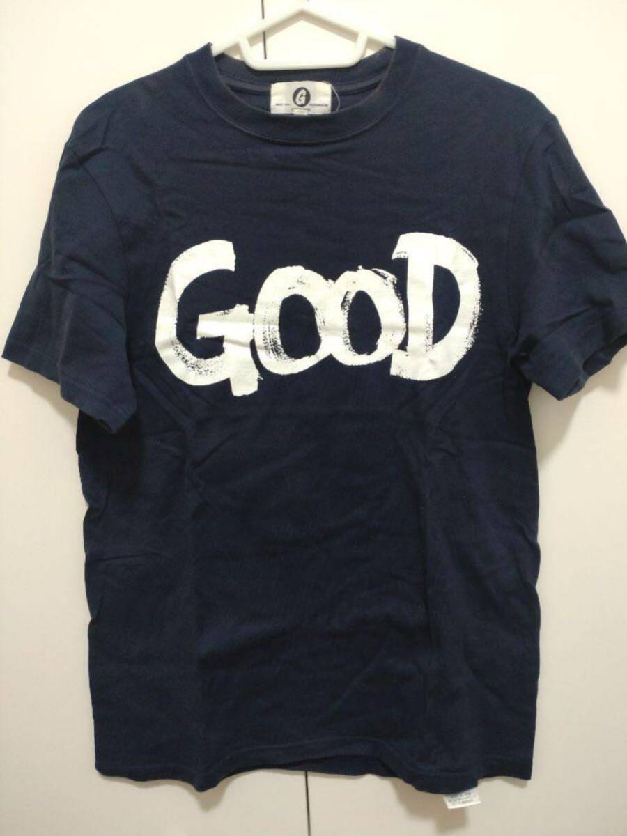 グッドイナフ GOOD E 両面プリント Tシャツ ネイビー XS 希少　リゾネイトグッドイナフ　2枚セット　おまけ1枚付_画像1