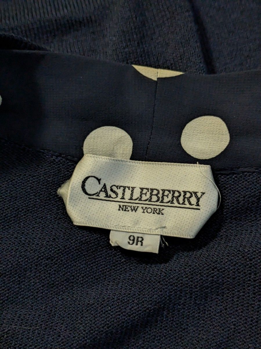 ナイガイ CASTLEBERRY　異素材レイヤード カーディガン