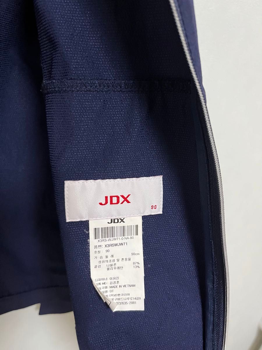 JDX 韓国　ゴルフメンズ　長袖 紺色　ジャージ　ジャケット　韓国ファッション　 トラックジャケット S
