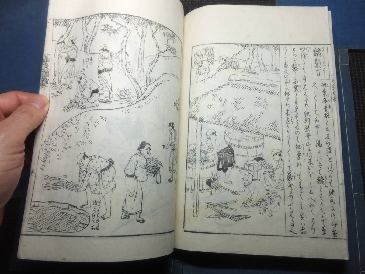 極美本！河童！妖怪画や捕鯨図海女他！日本山海名物図会5冊揃！袋も！職人絵尽！   検民藝古文書絵巻物地誌古地図博物学荒俣宏南方熊楠の画像8