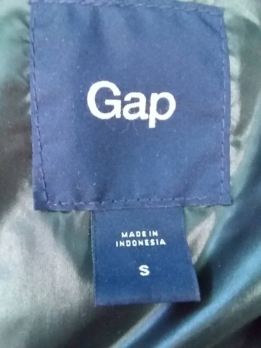 GAP ギャップ フード付きダウンコート 黒 Sサイズ レディース 01の画像3