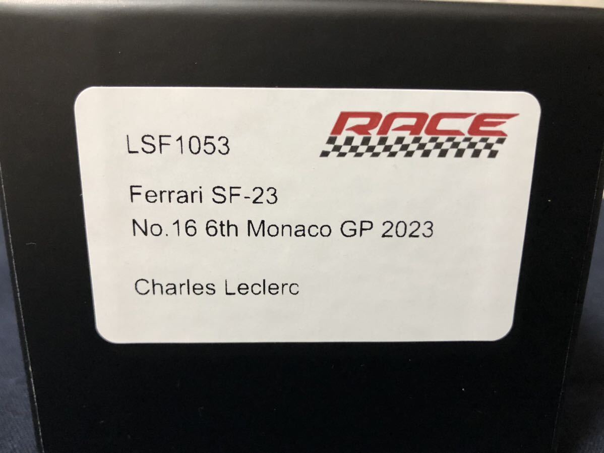 LSF1053 LookSmart 1/43 Scuderia Ferrari SF23 No.16 Charles Lerlerc 6th Monaco GP 2023 