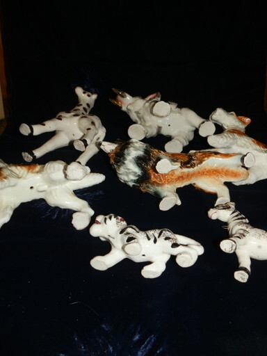 昭和レトロ MADE IN JAPAN 1970年代　アンティーク 陶器　動物置物　オーナメント　色々まとめて_画像9