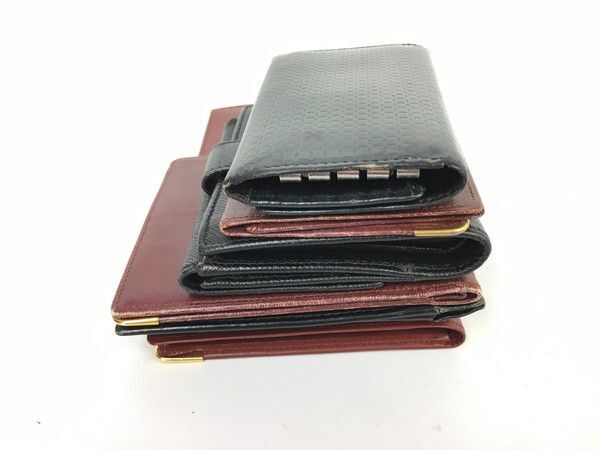 1円 カルティエ ジバンシィ ダンヒル 他 札入れ 財布 キーケース 等 おまとめ大量セット EV257の画像3