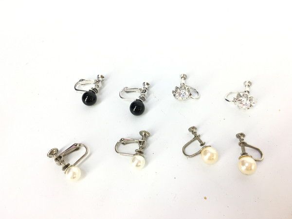 1円 アクセサリー デザイン SV含む イヤリング ピアス おまとめ大量セット EV244_画像7