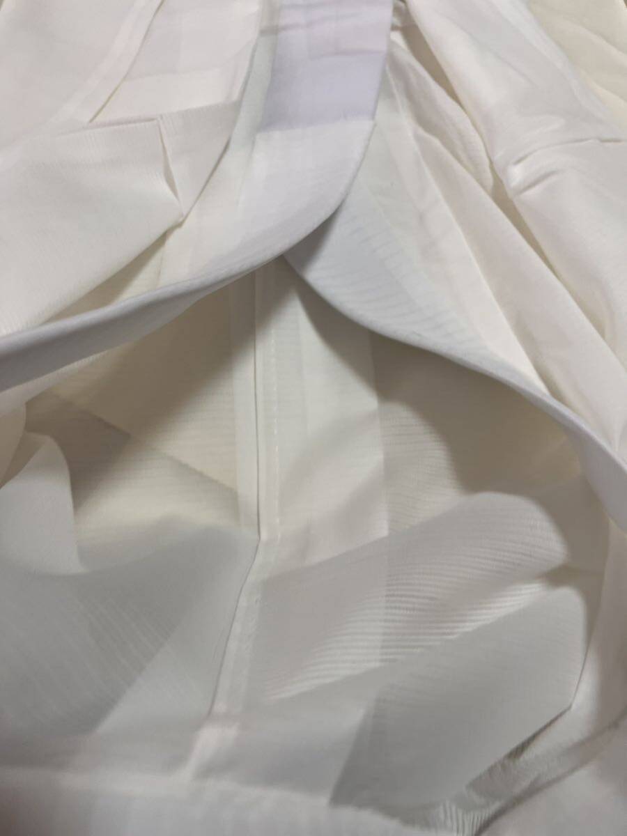 逸品 絽 長襦袢 白 純白 夏 襦袢 単衣 シルック 和装 下着の画像4