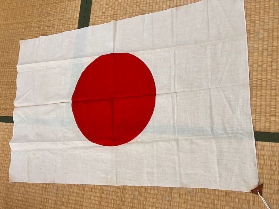 国旗 日の丸 アンティーク 戦前 戦中 旗 日章旗 綿生地 104×69cm ヴィンテージ 日本軍 陸軍 海軍 の画像1