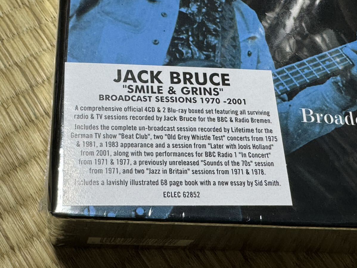 新品未開封 JACK BRUCE★SMILES AND GRINS BROADCAST SESSIONS 1970-2001 4CD/2BLU-RAY VIDEO REMASTER BOX ラジオ&テレビ放送用セッションの画像3