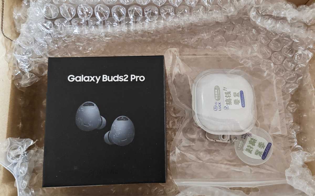 新品未開封Galaxy Buds2 Proブラック、保護ケースおまけの画像3