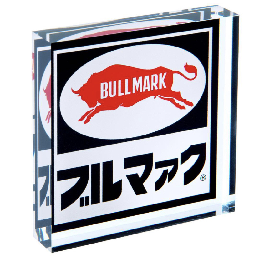 【ブルマァク BULLMARK】/ロゴ ミニアクリルブロック_画像1