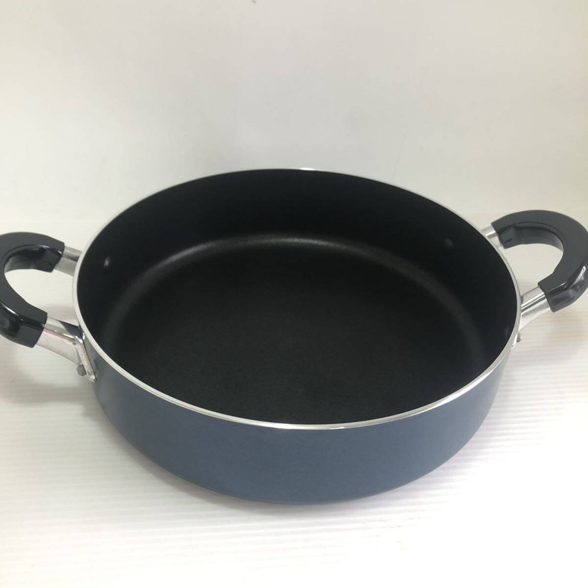 klie-ru excellent all-purpose saucepan for sukiyaki ladle attaching 28cm saucepan for sukiyaki two-handled pot saucepan fry pan cookware kitchen miscellaneous goods retro unused box attaching 