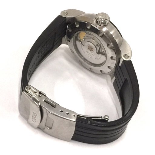 オリス デイデイト 自動巻 オートマチック 腕時計 ブラック文字盤 稼働品 純正ブレス ファッション小物 QR035-206の画像5