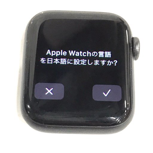 1円 Apple Watch Nike SE 40mm GPSモデル MKQ33J/A A2351 スペースグレイ スマートウォッチ 本体の画像2