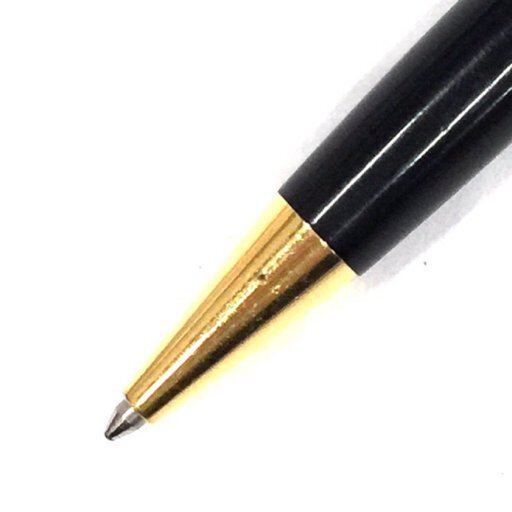 モンブラン マイスターシュテュック Pix ツイスト式 ボールペン インクあり 青インク 黒×ゴールドカラー 文房具の画像3