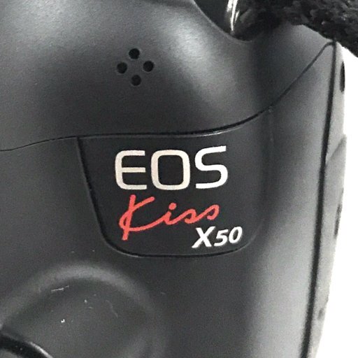 1円 Canon EOS Kiss X50 EF 50mm 1:1.8 II EF-S 18-55mm 1:3.5-5.6 IS II 等 デジタル一眼レフ カメラ セット C212253の画像6