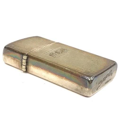 ジッポー オイルライター 喫煙具 STERLING スリムタイプ サイズ約5.5×3cm 喫煙具 保存箱 付属 ZIPPO_画像3