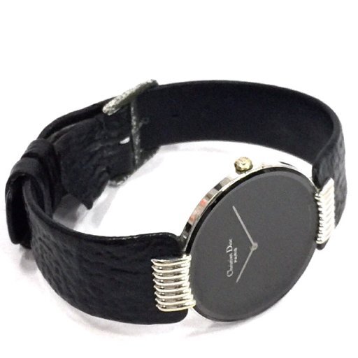 クリスチャンディオール クォーツ 腕時計 メンズ ブラック文字盤 未稼働品 純正ベルト ファッション小物 Diorの画像6