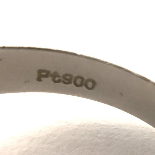 オパール pt900 ダイヤモンド D036指輪 リング 12.5号 総重量約6.8g レディース アクセサリー 鑑別書付き の画像6