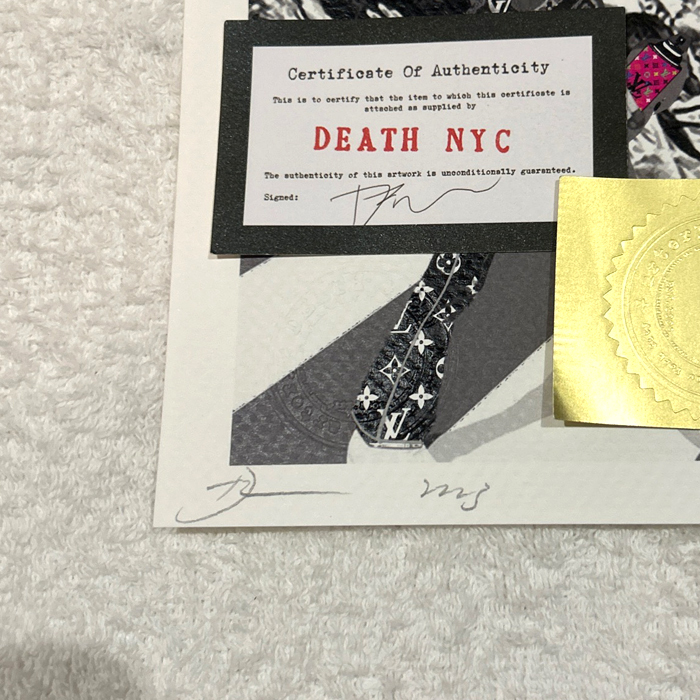 世界限定100枚 DEATH NYC ビートルズ BEATLES ヴィトン マイケルジョーダン NBA LV ポップアート アートポスター 現代アート KAWS Banksy_画像2