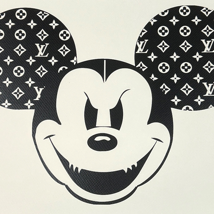 世界限定100枚 DEATH NYC ミッキーマウス ルイヴィトン LOUISVUITTON Dismaland ポップアート アートポスター 現代アート KAWS Banksyの画像4