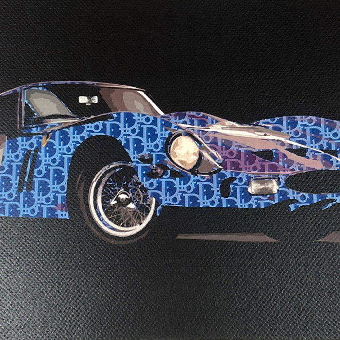 DEATH NYC フェラーリ250GTO Ferrari ディオール DIOR 名車 Dismaland 世界限定100枚 ポップアート アートポスター 現代アート KAWS Banksyの画像4