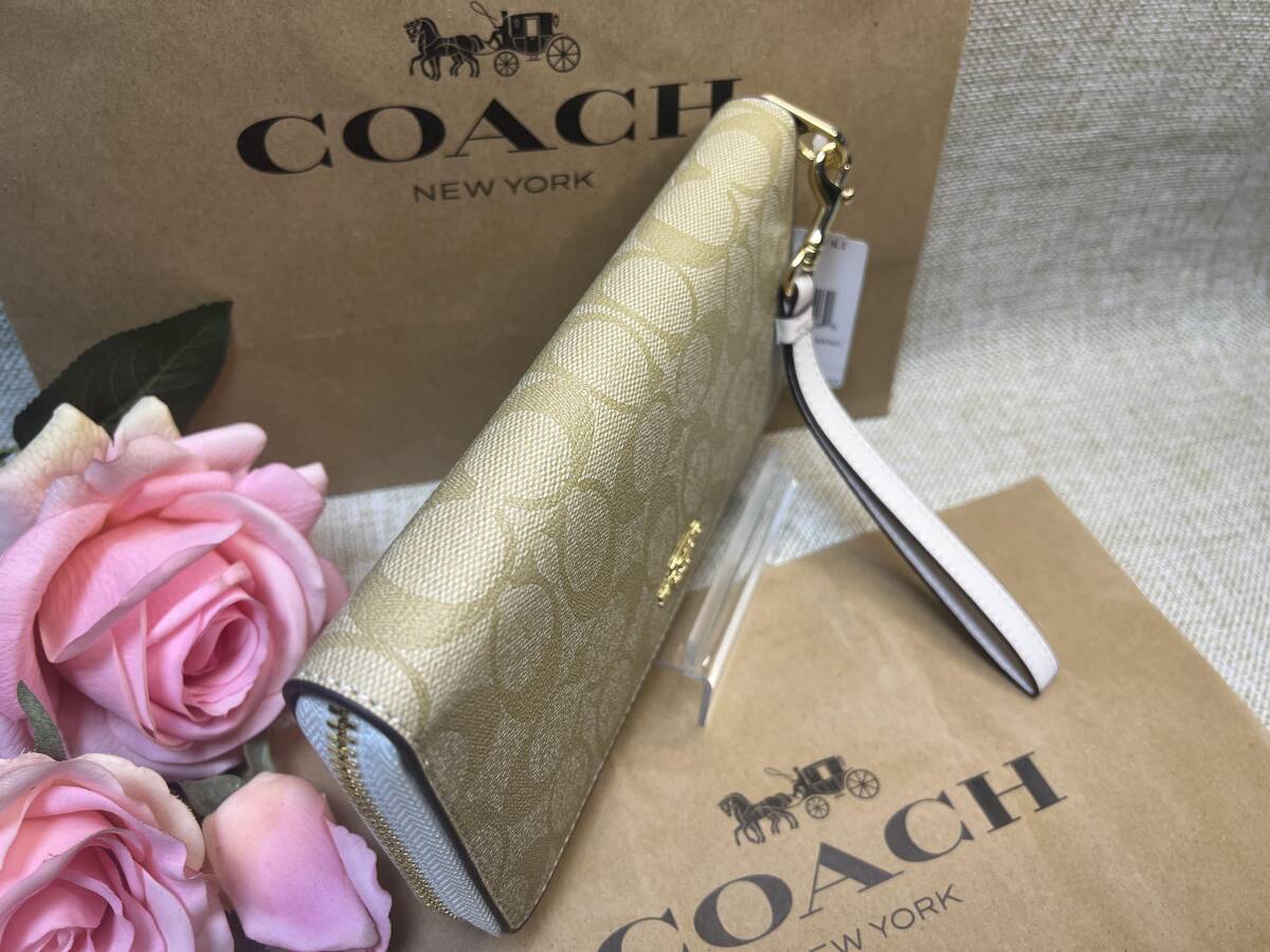 コーチ COACH 長財布 財布 シグネチャー ラウンドファスナー ロング ジップ アラウンド ウォレット レディース プレゼント C4452 B172