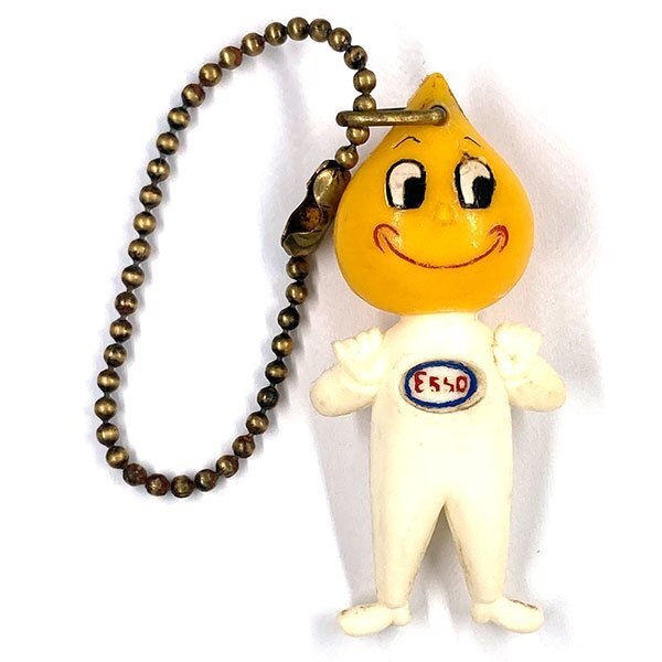 エッソボーイ ビンテージ キーホルダー Esso Boy Vintage Key Chain Holder Fob Porte オイル ガソリン 石油 Oilの画像1