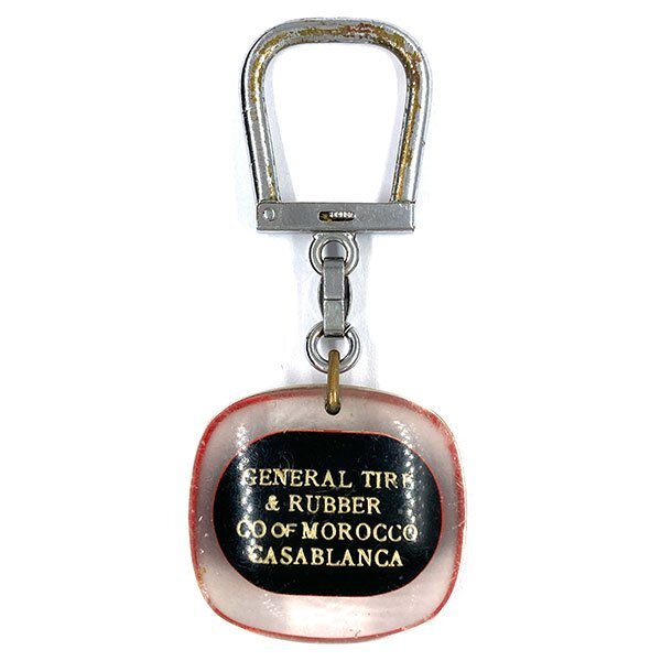 ジェネラル ブルボン キーホルダー GENERAL Bourbon Key Chain 鍵 バイカー タイヤ タイア Tyre Tire Biker Holder Porteの画像2