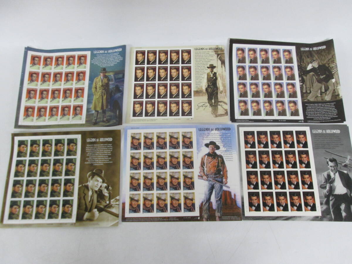 【0402h S0461】 外国切手 アメリカ USA 切手 36枚 18種類×2枚ずつ オードリー・ヘプバーン マリリンモンロー 他 未使用 コレクションの画像2