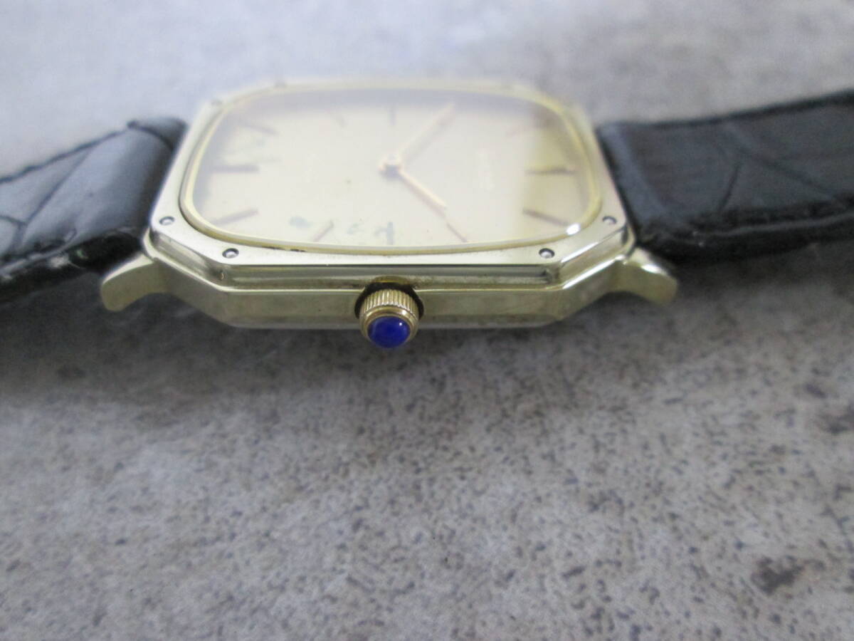 【0403n S0520】RADO ラドー メンズ腕時計 128.9504.9 クォーツ ゴールド文字盤 2針 ルーブル同型の画像7