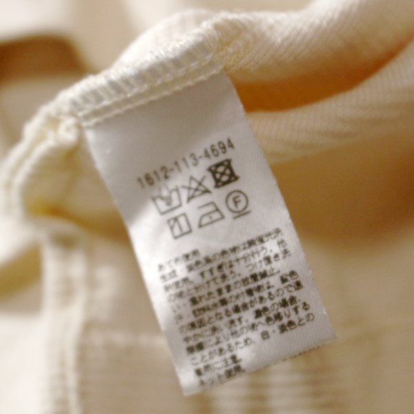 美品 ユナイテッドアローズ BEAUTY ＆ YOUTH 大人可愛い コットン ジャージーニット ストレッチ カットソー F 春 秋 合服 24D04_画像4