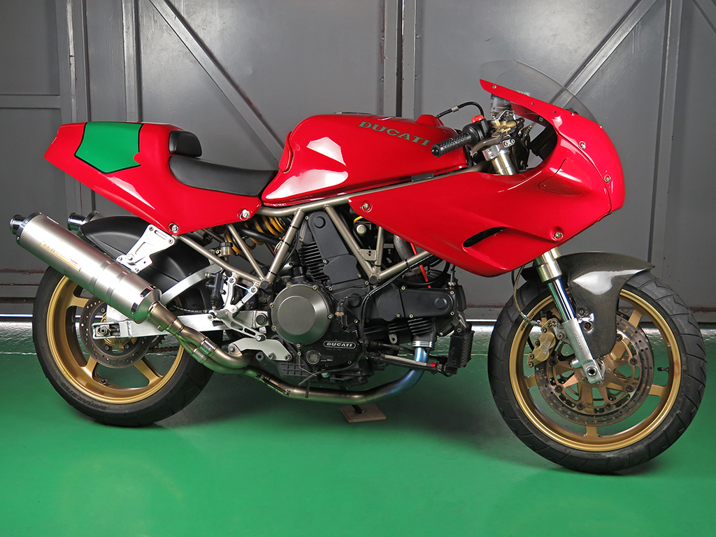 ドゥカティ900SS モリワキZEROチタンフルエキマフラー MORIWAKI DUCATI bimotaの画像4