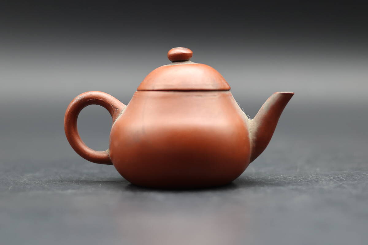 中国 急須 信隆徳記 朱泥 紫砂 水平 煎茶道具の画像4