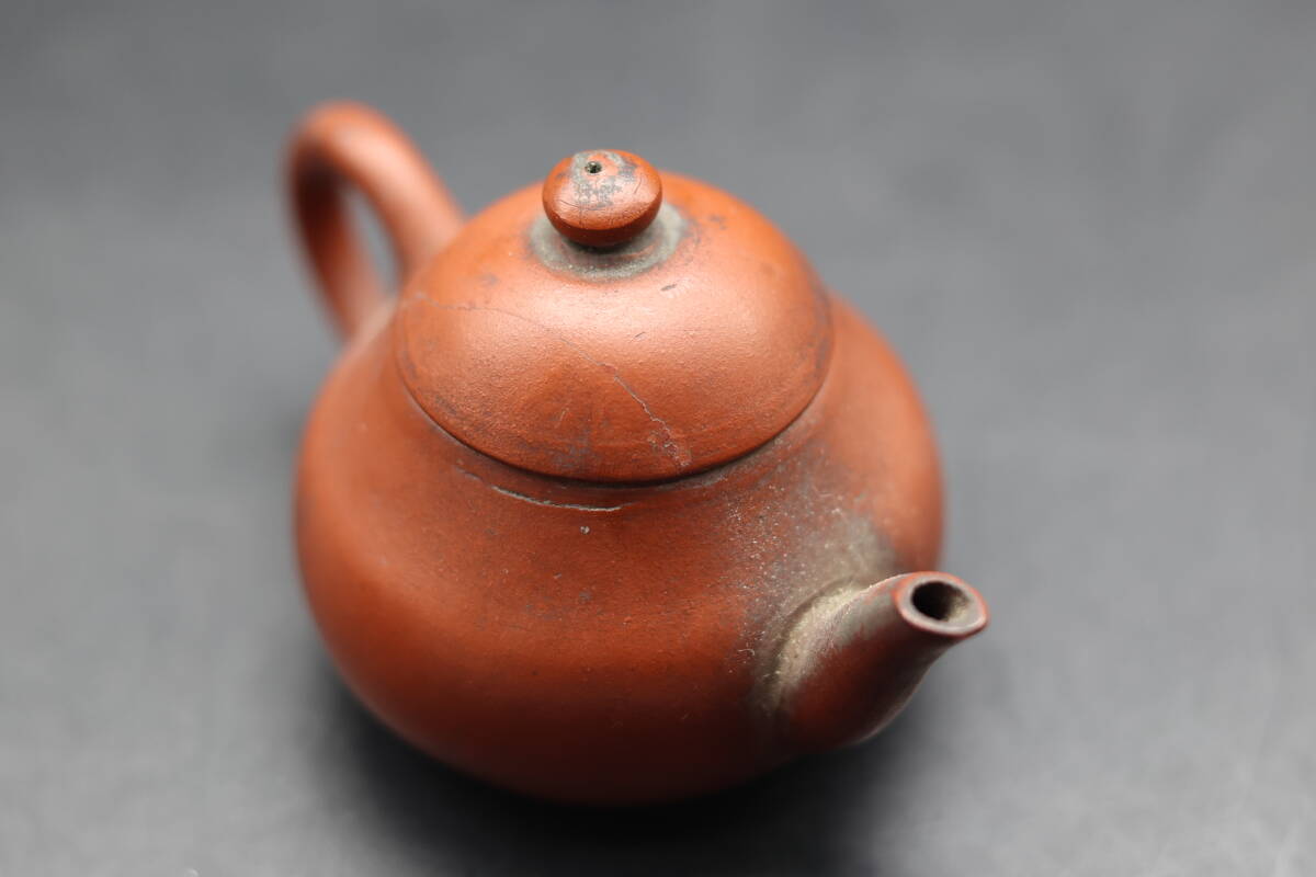 中国 急須 信隆徳記 朱泥 紫砂 水平 煎茶道具の画像5