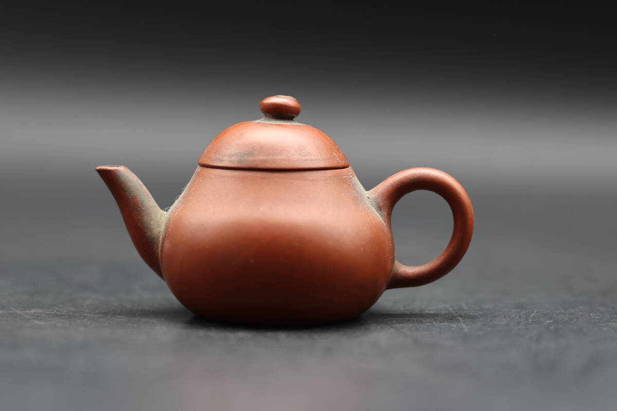 中国 急須 信隆徳記 朱泥 紫砂 水平 煎茶道具の画像3