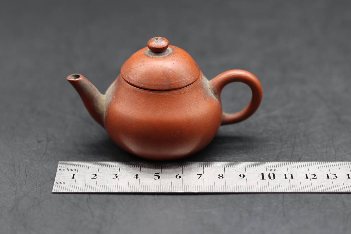 中国 急須 信隆徳記 朱泥 紫砂 水平 煎茶道具の画像9