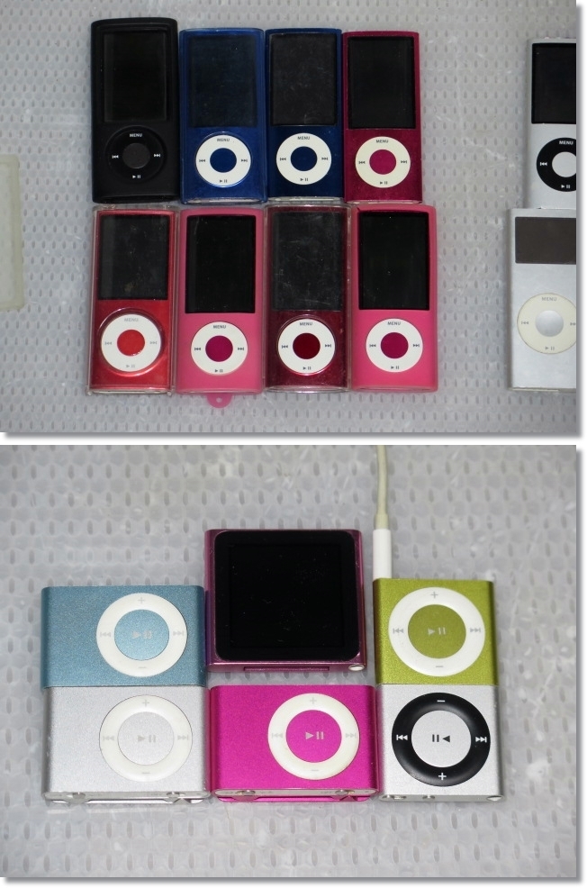 Apple Apple  ◆iPod nano「A1446」...7 поколение × 5 штук  /iPod classic「A1238/160GB」「A1136/30GB」iPod touch「A1421」  и тд. ...ipod３０ подставка   комплект  